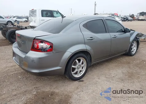 2012 Dodge Avenger Se из США, поврежденный, VIN 1C3CDZAB6CN143844
